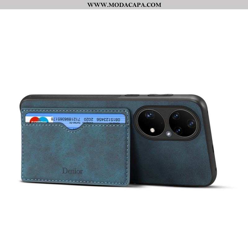 Capa Para Huawei P50 Pro Titular Do Cartão Negativo