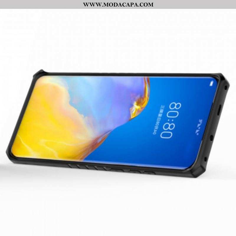 Capa Para Huawei P50 Pro Híbrido Resistente Ao Favo De Mel