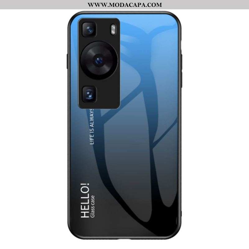 Capa Para Huawei P60 Pro Olá Vidro Temperado