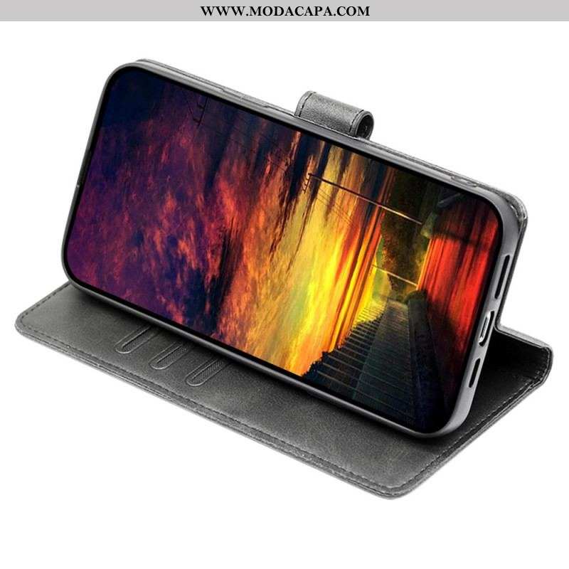 Capa Flip Para Huawei P60 Pro Textura Da Panturrilha