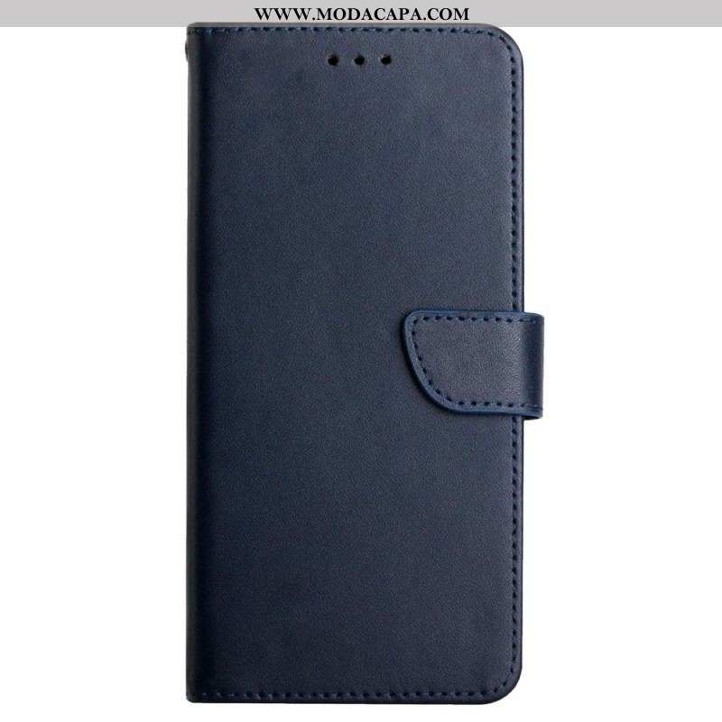 Capa Em Pele Para Huawei P60 Pro Couro Napa Genuíno