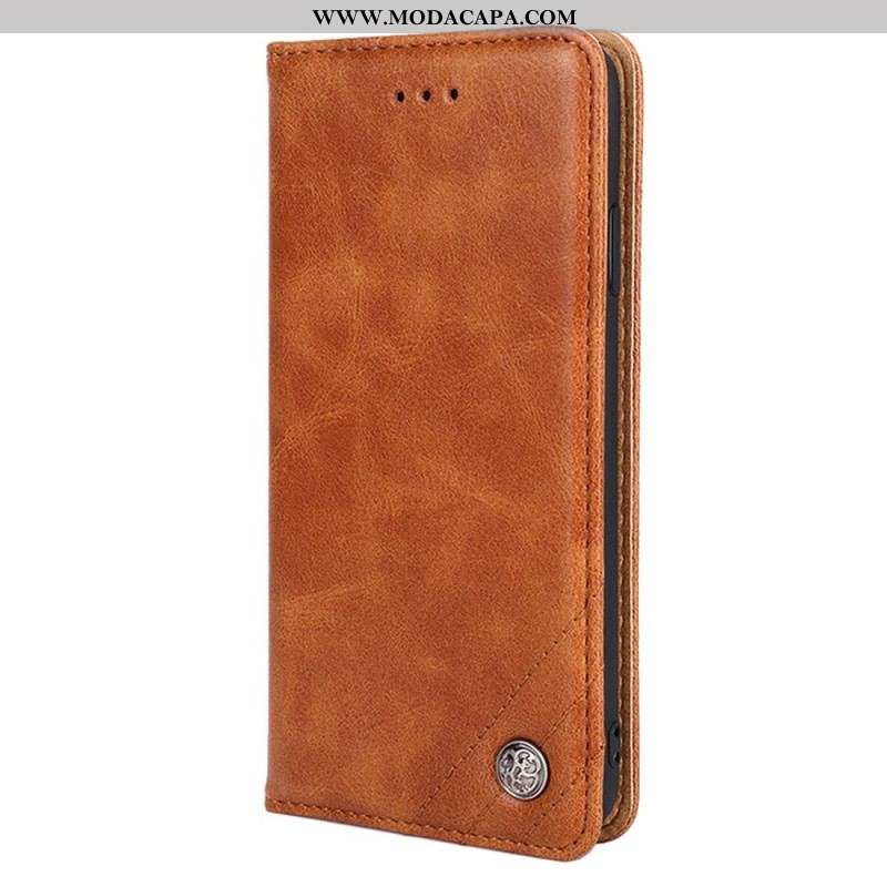 Capa De Celular Para Huawei P60 Pro Flip Rebite Decorativo