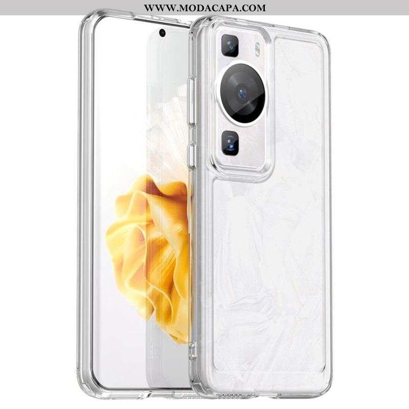 Capa Para Huawei P60 Pro Série Doces Transparentes