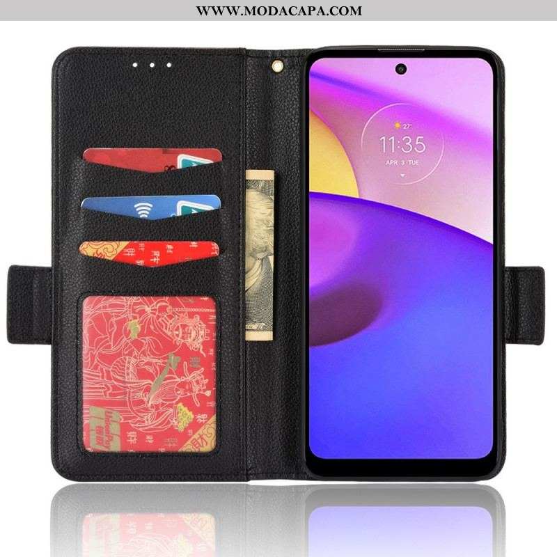 Capa Flip Para Moto E40 / E30 / E20 De Couro Aba Dupla Novas Cores