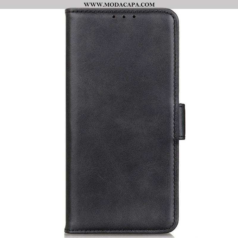 Capa Folio Para Moto E40 / E30 / E20 Fecho Duplo