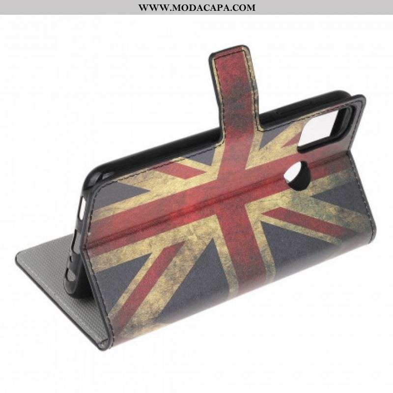 Capa Flip Para Moto G50 Bandeira Da Inglaterra