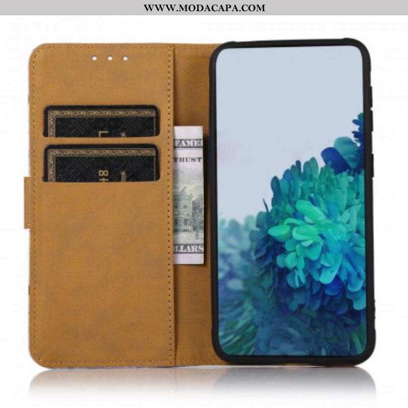 Capa Flip Para Moto G50 Gato Viajante