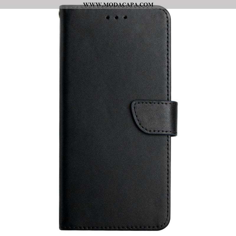 Capa Flip Para Moto G51 5G Couro Napa Genuíno