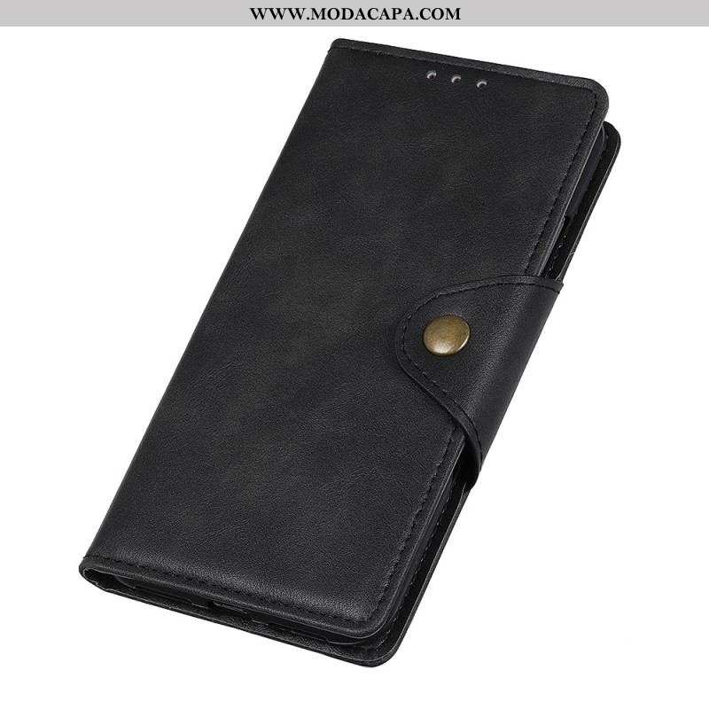 Capa Flip Para Moto G73 5G Botão Magnético