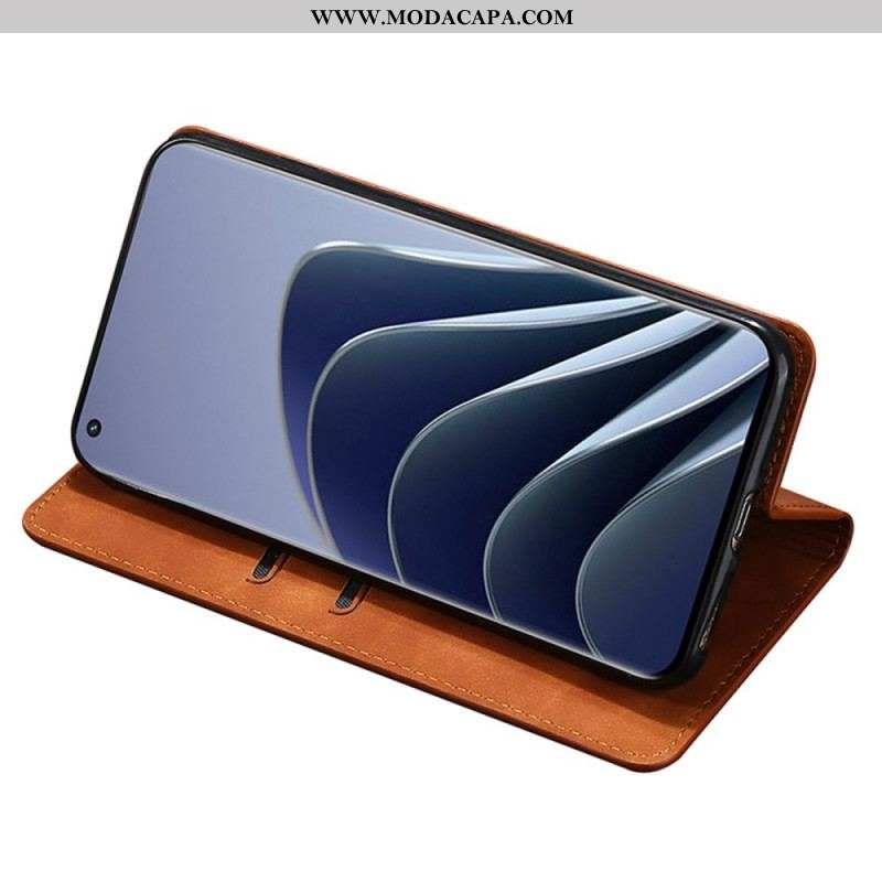 Capa De Celular Para OnePlus 10 Pro 5G Flip Estilo De Couro