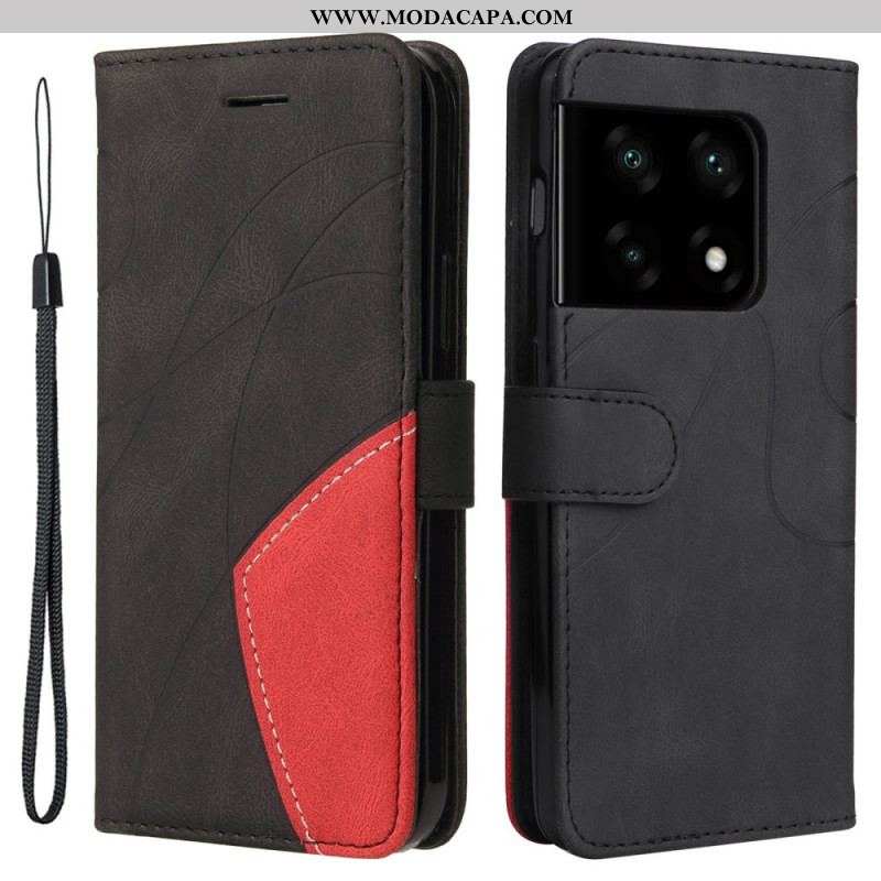 Capa Flip Para OnePlus 10 Pro 5G De Cordão Para Cordão