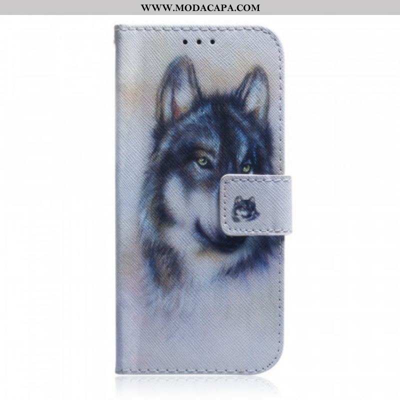 Capa Flip Para OnePlus 10 Pro 5G Olhar Canino