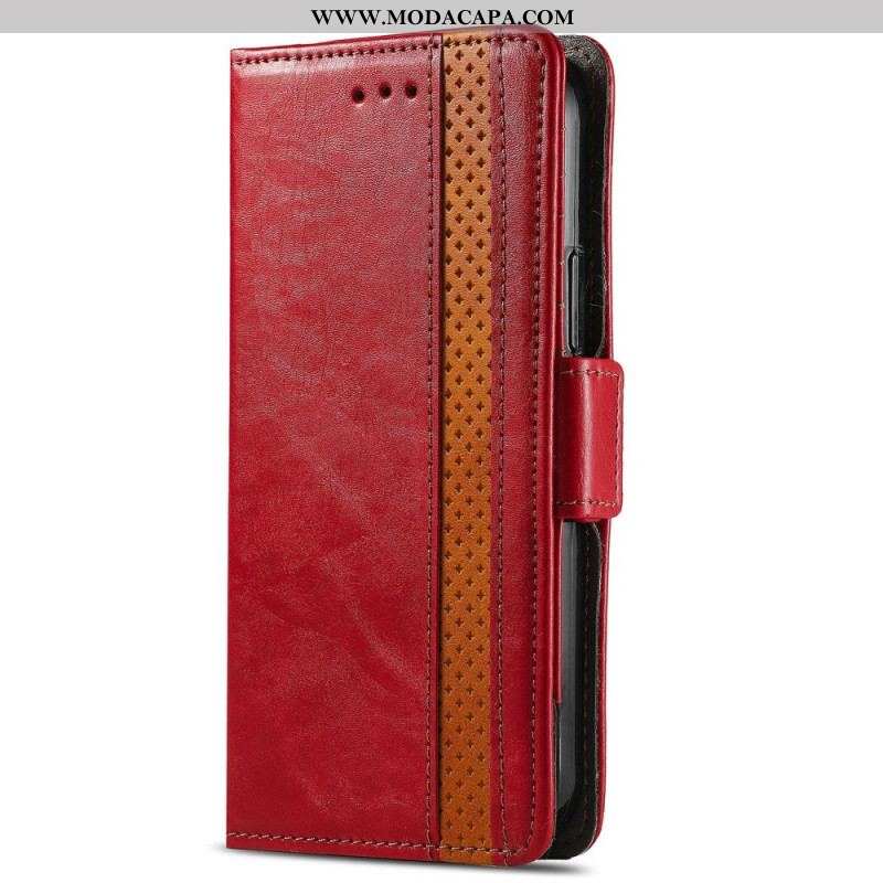 Capa Flip Para OnePlus 10 Pro 5G Estilo Retrô