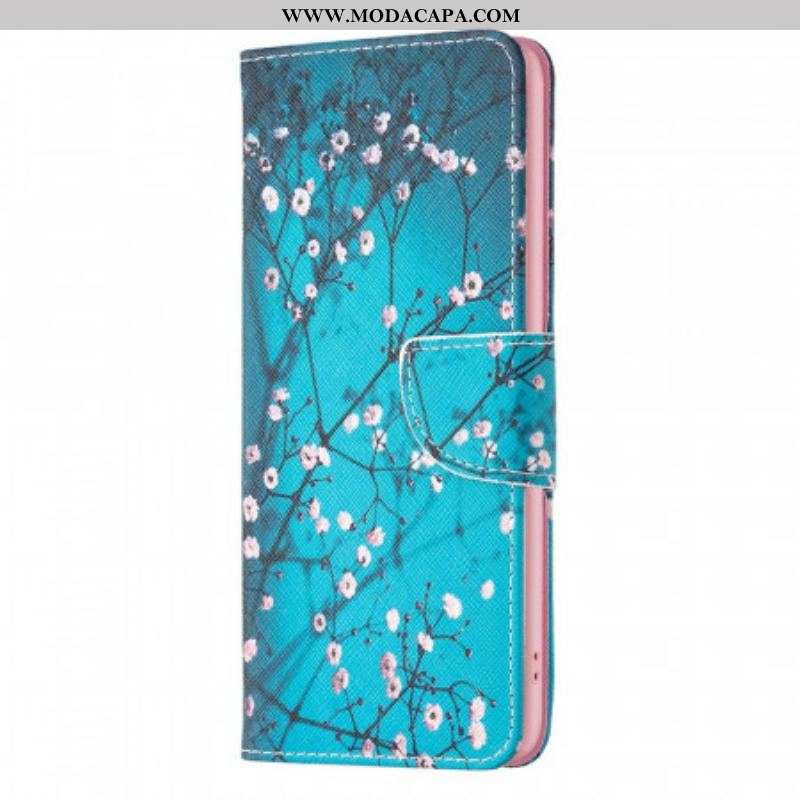 Capa Flip Para OnePlus 10 Pro 5G Ramos Floridos