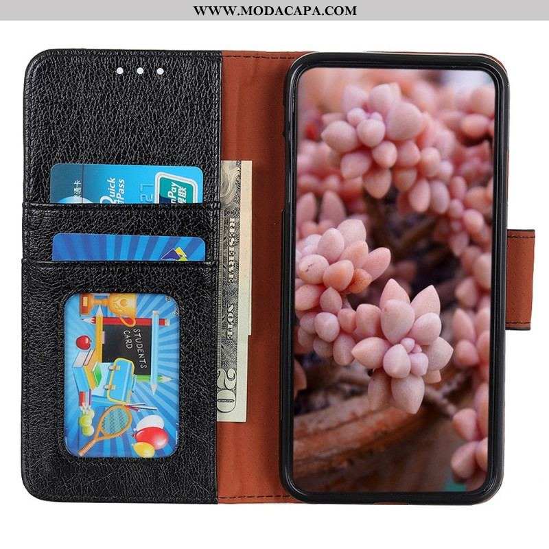 Capa Flip Para OnePlus 10T 5G Couro Nappa Dividido