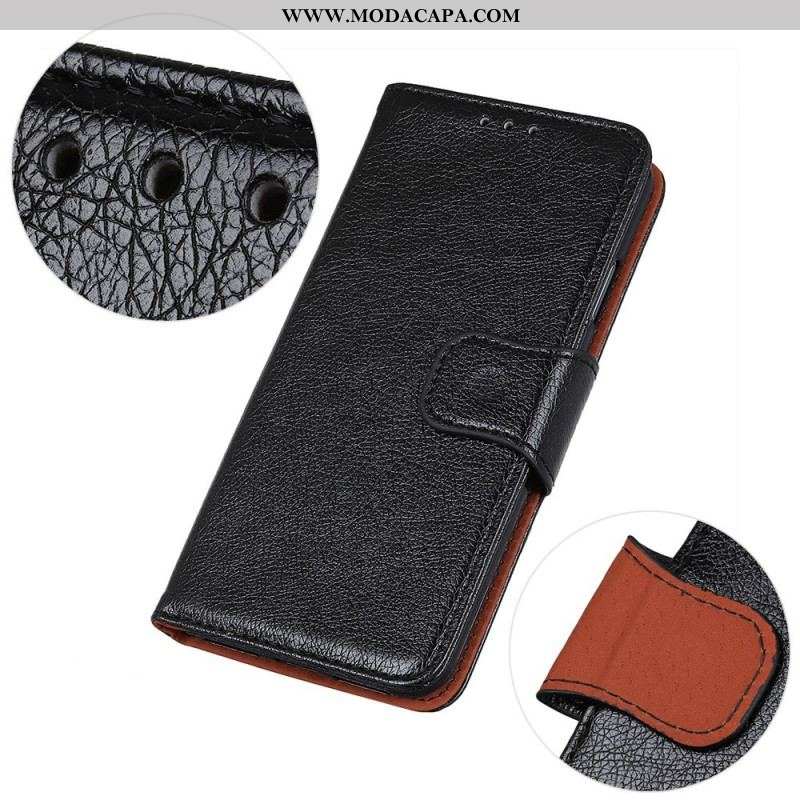 Capa Flip Para OnePlus 10T 5G Couro Nappa Dividido