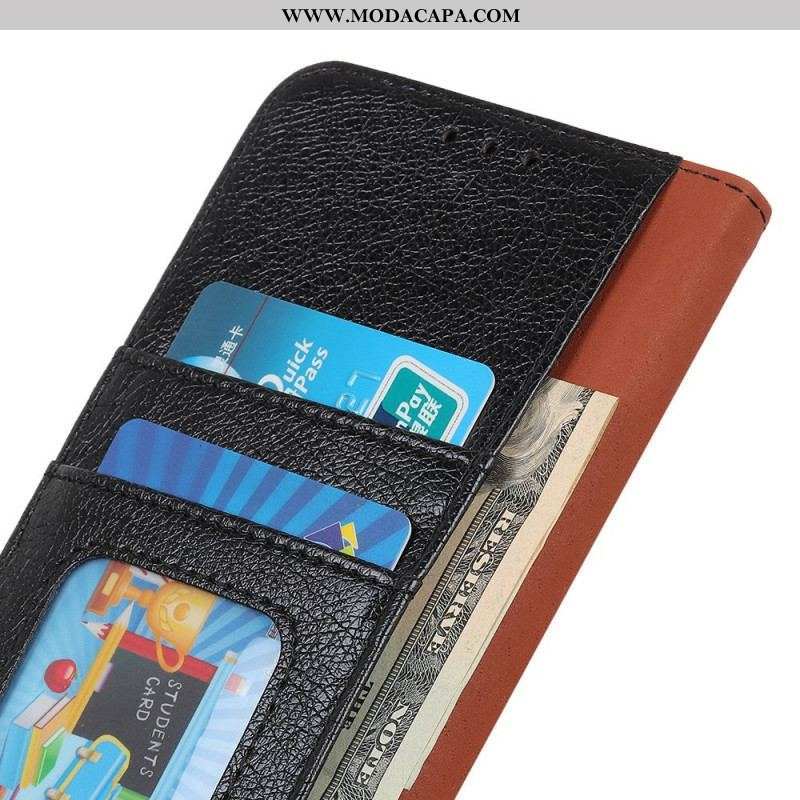 Capa Flip Para OnePlus 10T 5G Couro Nappa Dividido