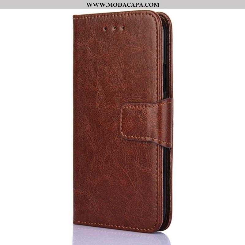 Capa De Couro Para OnePlus 10T 5G Elegância Vintage