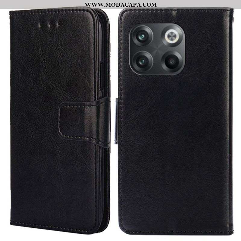 Capa De Couro Para OnePlus 10T 5G Elegância Vintage