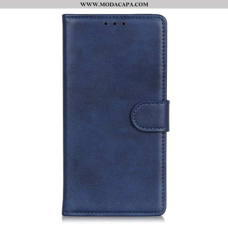 Capa Flip Para OnePlus 10T 5G Couro Sintético Fosco