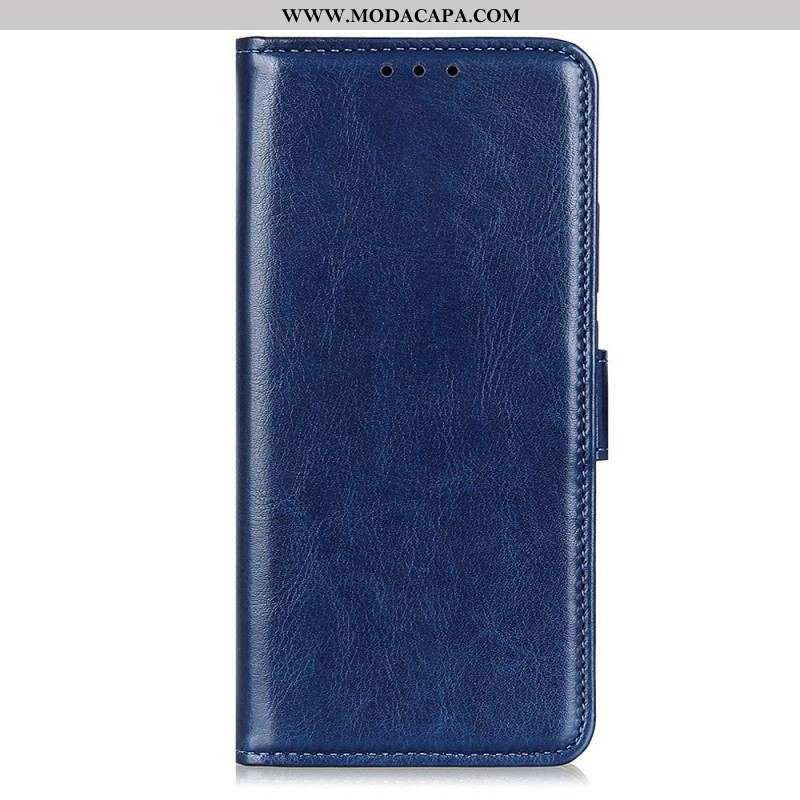 Capa De Couro Para OnePlus 10T 5G Couro Envernizado Falso