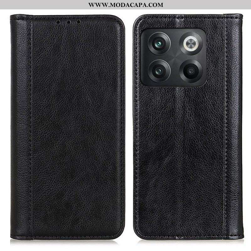 Capa De Celular Para OnePlus 10T 5G Flip Couro Rachado Versão Colorida