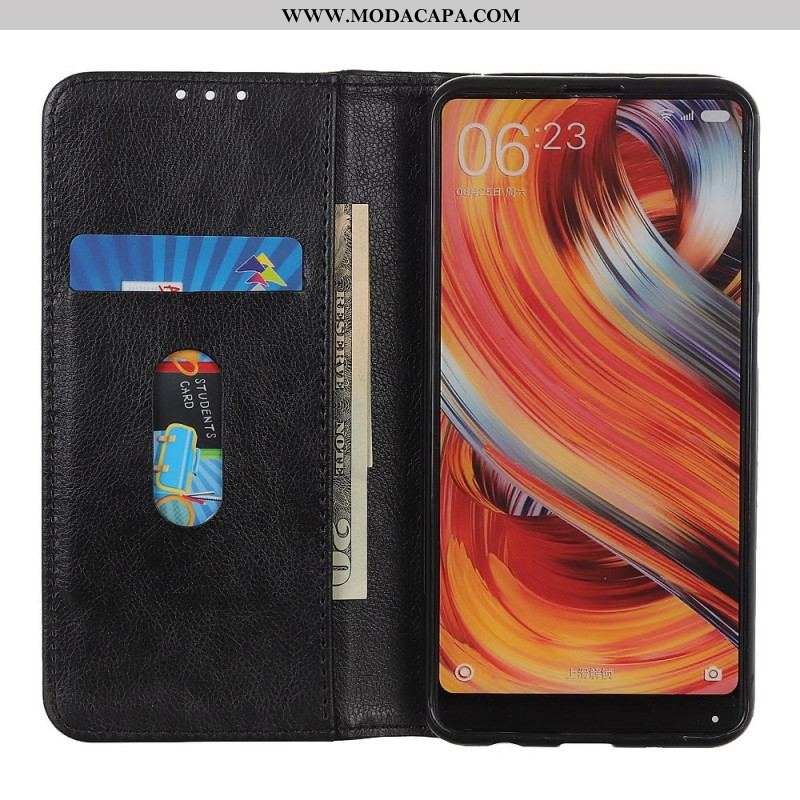 Capa De Celular Para OnePlus 10T 5G Flip Couro Rachado Versão Colorida