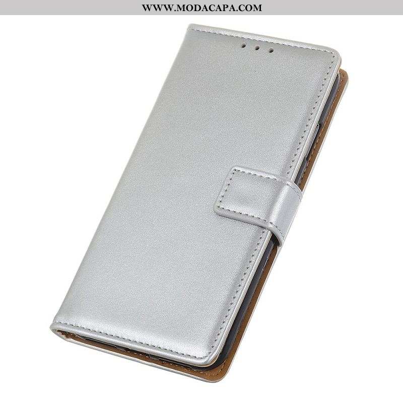 Capa De Couro Para OnePlus 11 5G Couro Sintético Liso