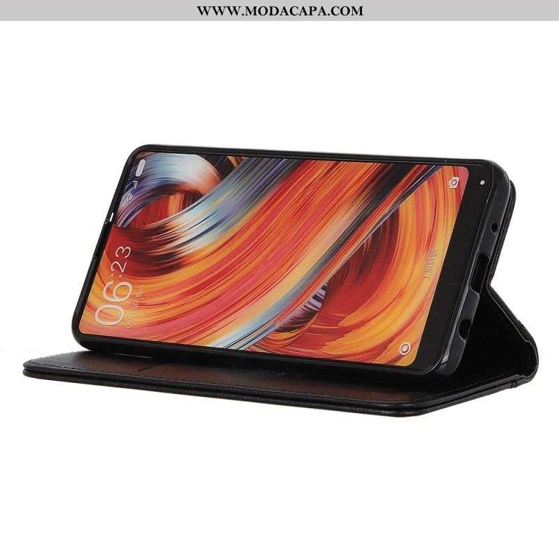 Capa De Celular Para OnePlus 11 5G Flip Elegante Couro Rachado