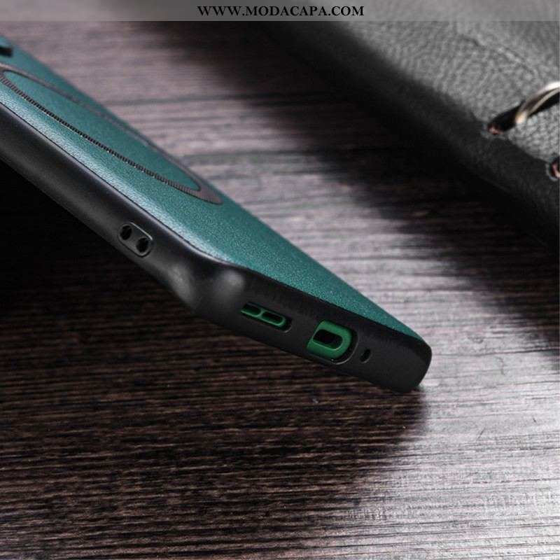 Capa Para OnePlus 11 5G Couro Sintético Compatível Com Magsafe