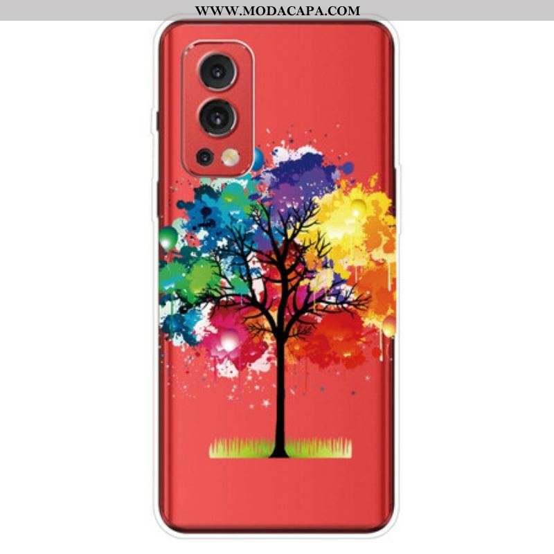 Capa Para OnePlus Nord 2 5G Árvore Aquarela Perfeita