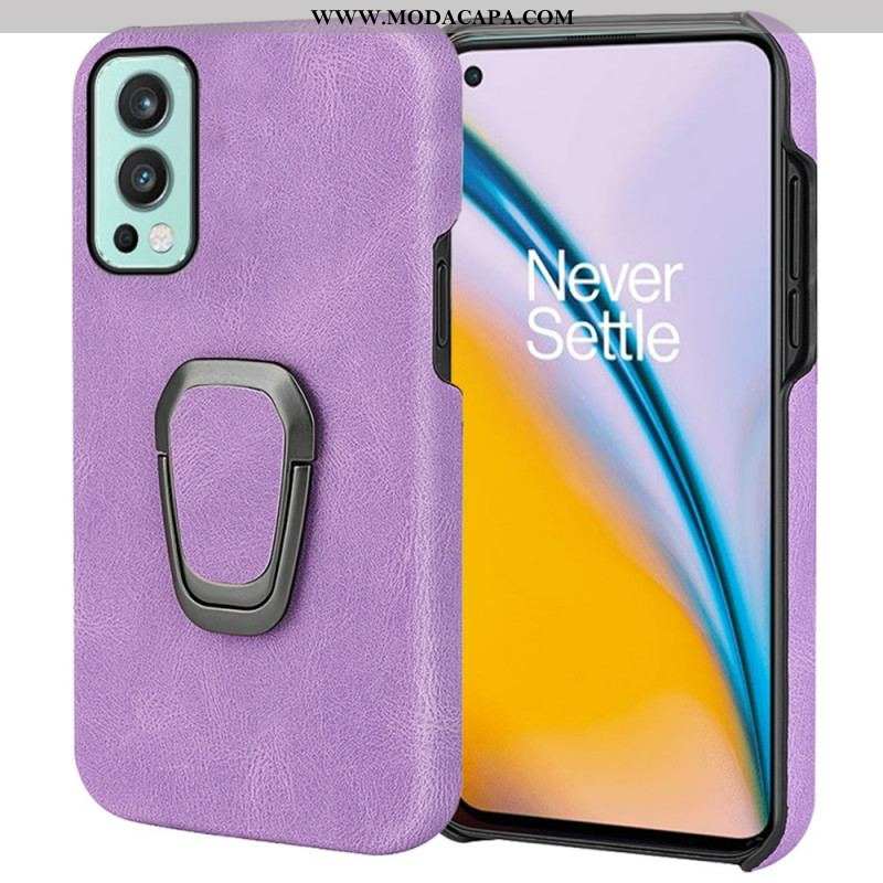 Capa Para OnePlus Nord 2 5G Novas Cores Com Suporte Para Anéis De Efeito De Couro