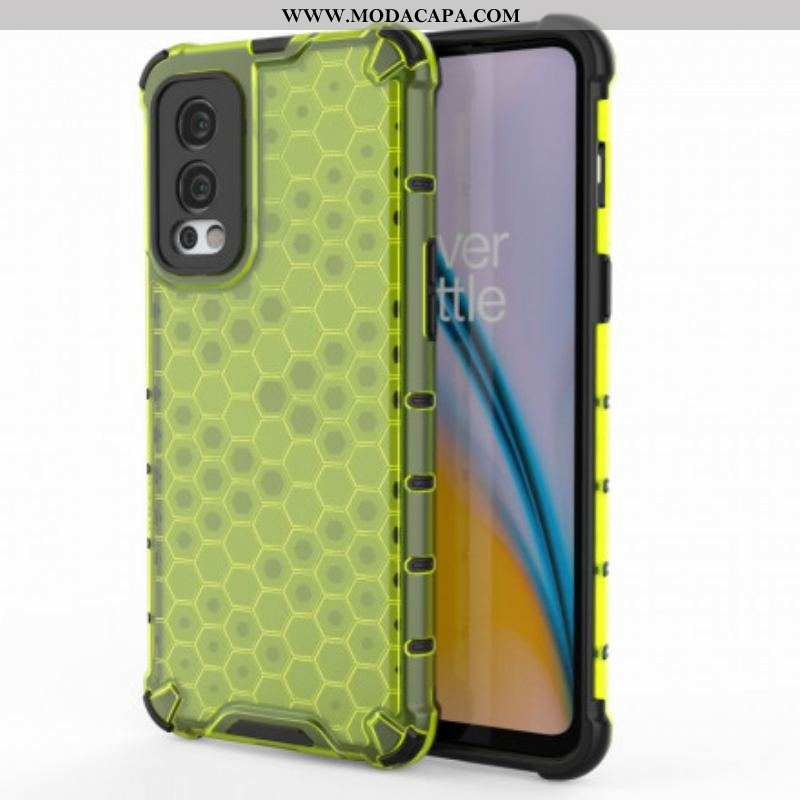 Capa Para OnePlus Nord 2 5G Estilo Favo De Mel