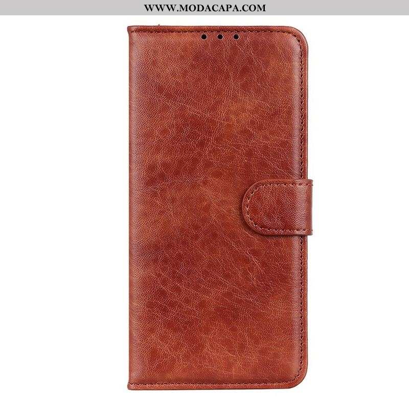 Capa Flip Para OnePlus Nord 2 5G Couro Sintético Texturizado