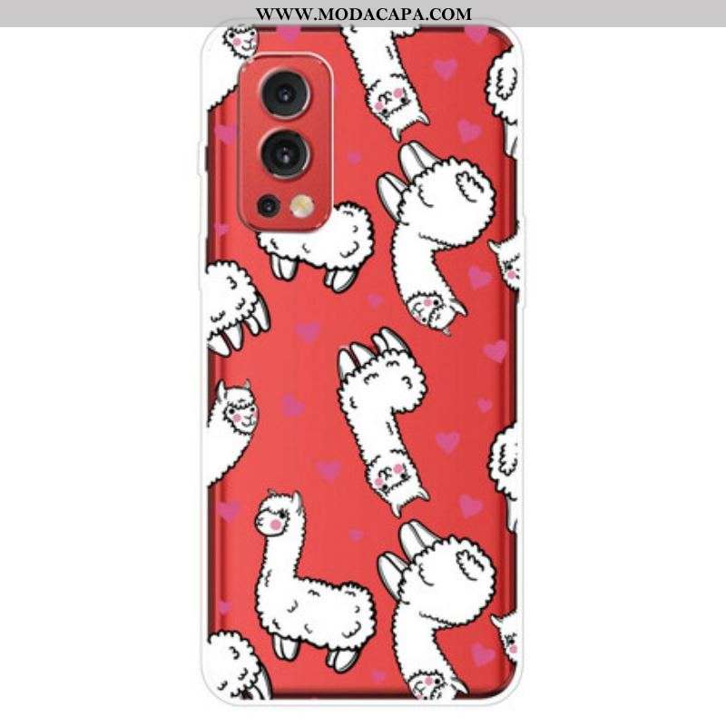 Capa Para OnePlus Nord 2 5G Top Lhamas