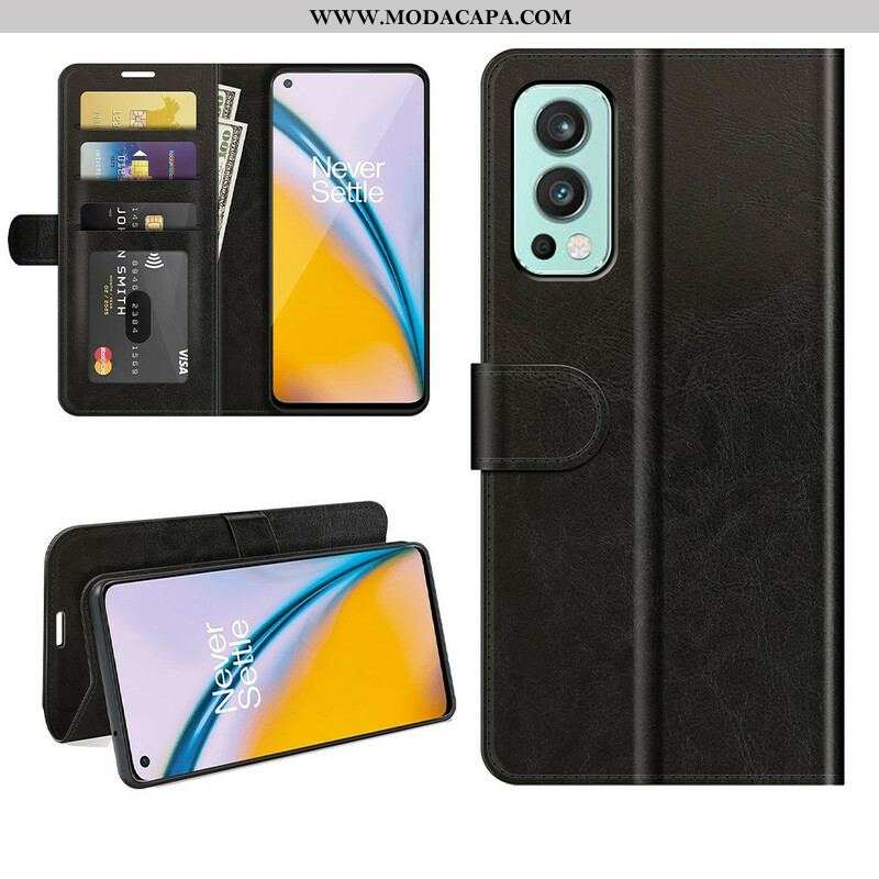 Capa De Couro Para OnePlus Nord 2 5G Couro Ultra Sintético