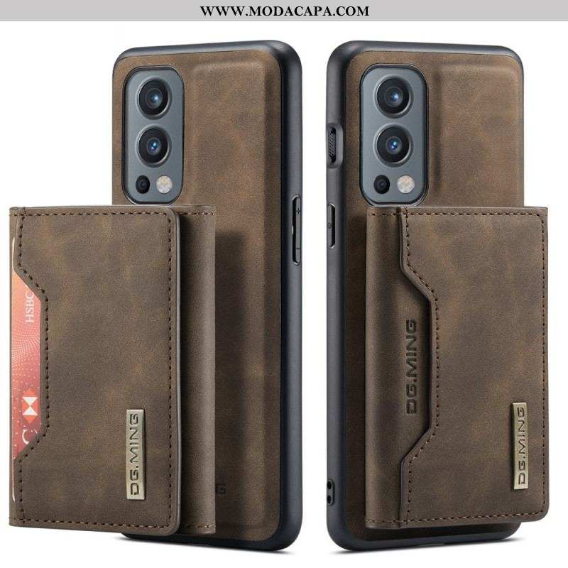 Capa Para OnePlus Nord 2 5G Porta-cartões Destacável Dg.ming