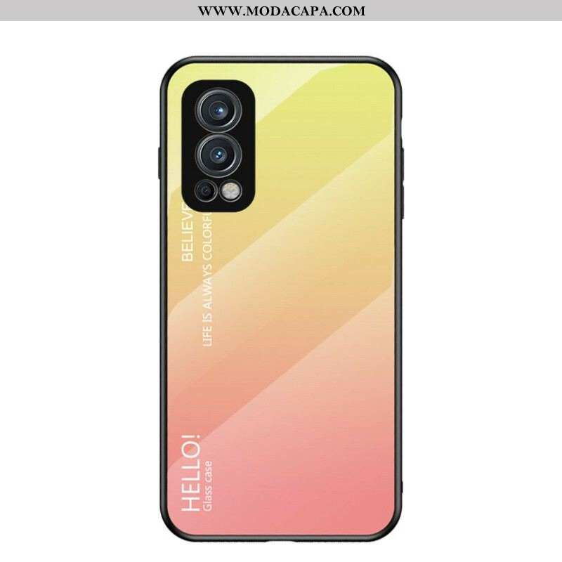 Capa De Celular Para OnePlus Nord 2 5G Olá Vidro Temperado