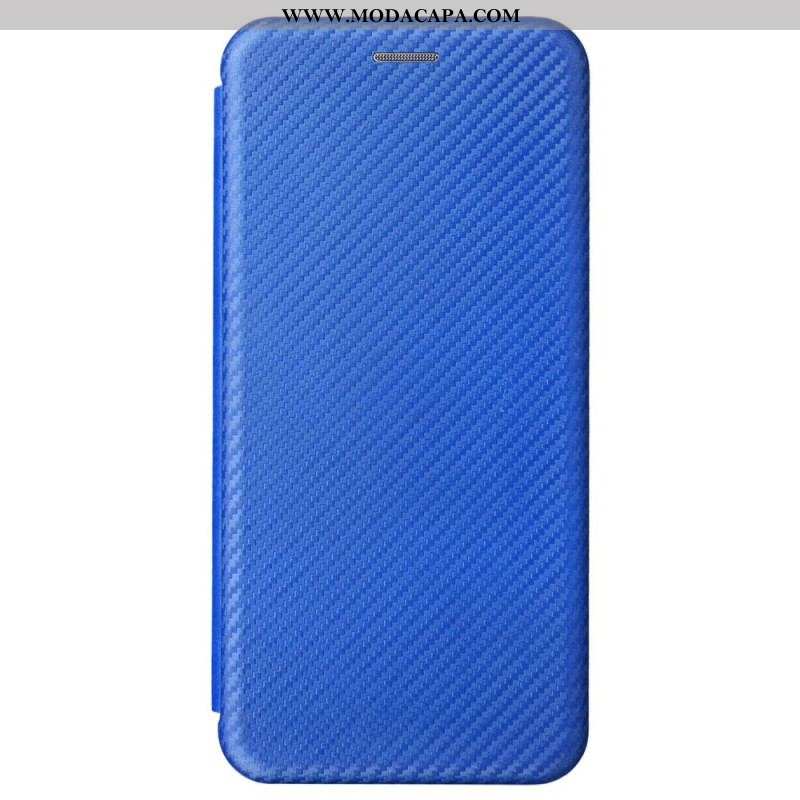 Capa De Celular Para OnePlus Nord 2T 5G Flip Anel Fibra De Carbono