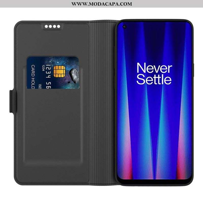 Capa Flip Para OnePlus Nord 2T 5G Fecho Duplo