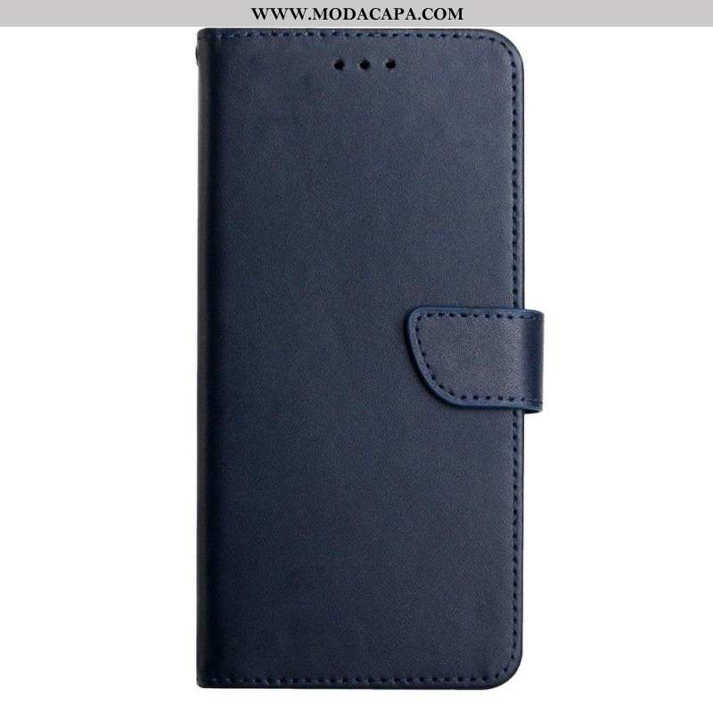 Capa Folio Para OnePlus Nord 2T 5G Couro Napa Genuíno