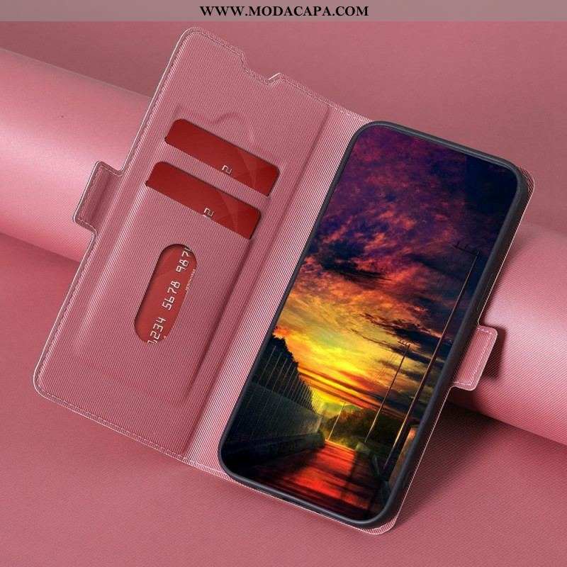 Capa De Couro Para OnePlus Nord 2T 5G Estilo De Couro De Dois Tons