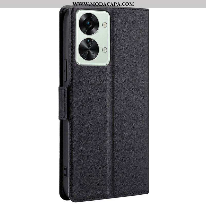 Capa De Couro Para OnePlus Nord 2T 5G Super Fino