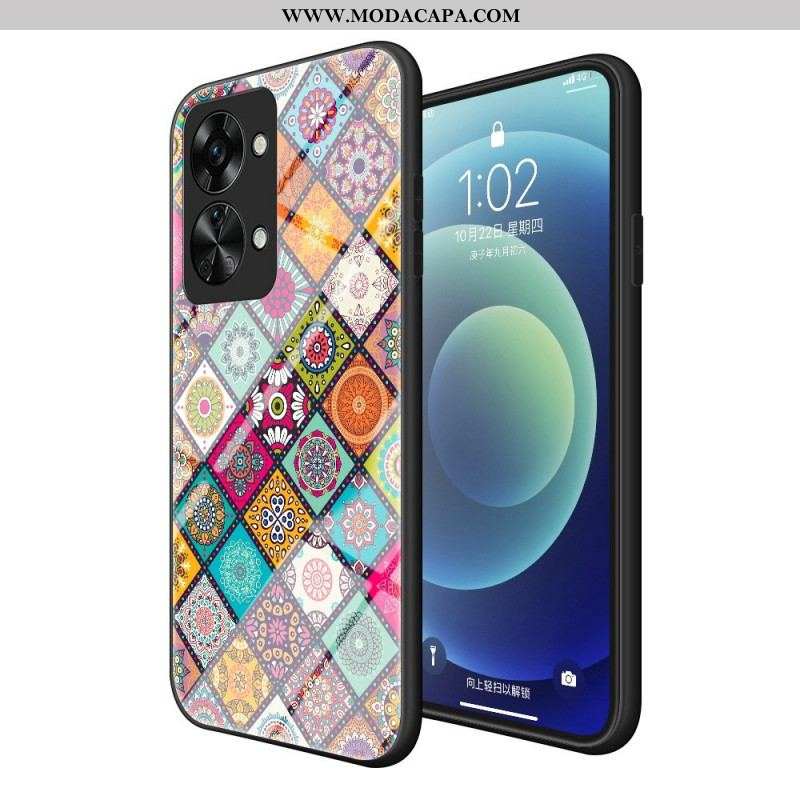 Capa Para OnePlus Nord 2T 5G Suporte Magnético Patchwork