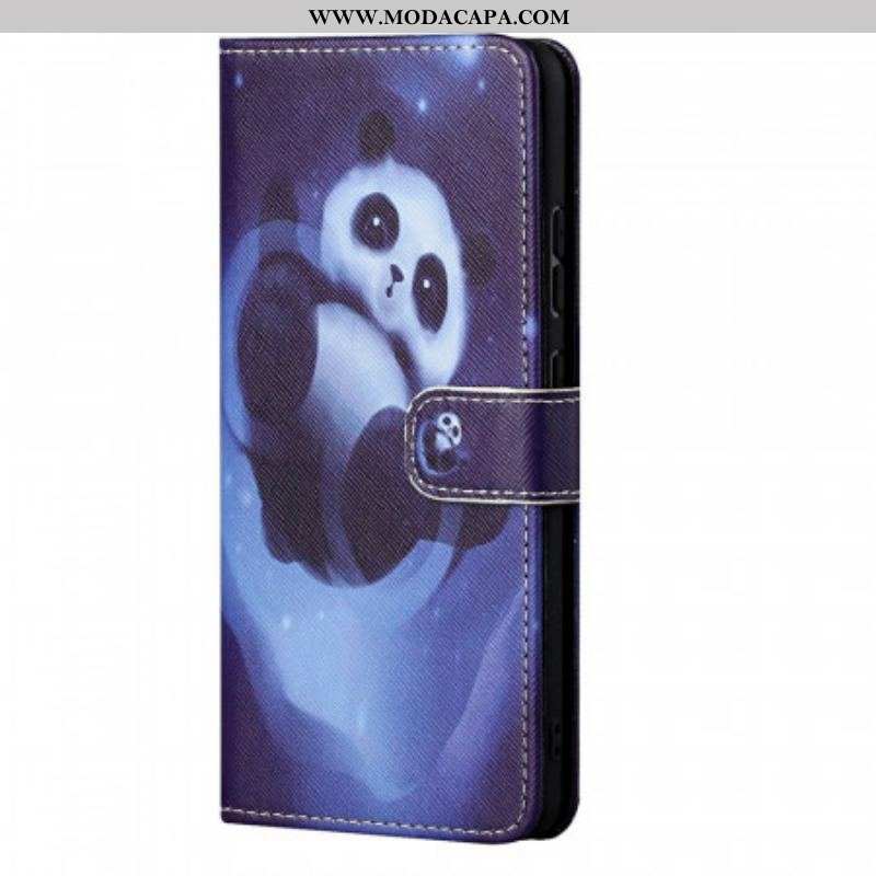 Capa De Couro Para OnePlus Nord CE 2 5G Panda Noturno
