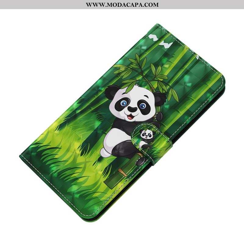 Capa Flip Para OnePlus Nord CE 2 5G Panda Comic