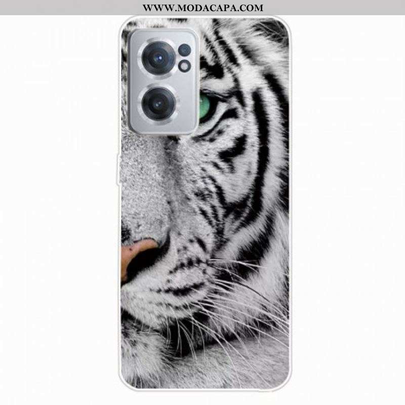 Capa Para OnePlus Nord CE 2 5G Tigre Branco