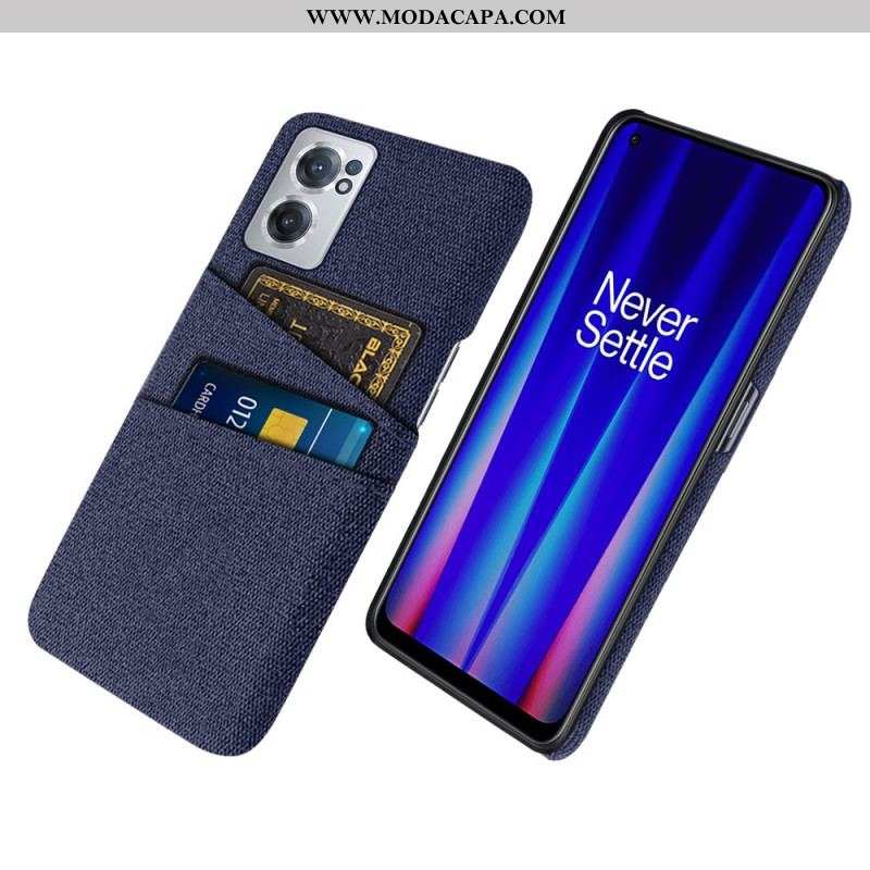 Capa Para OnePlus Nord CE 2 5G Titular De Cartão Trançado