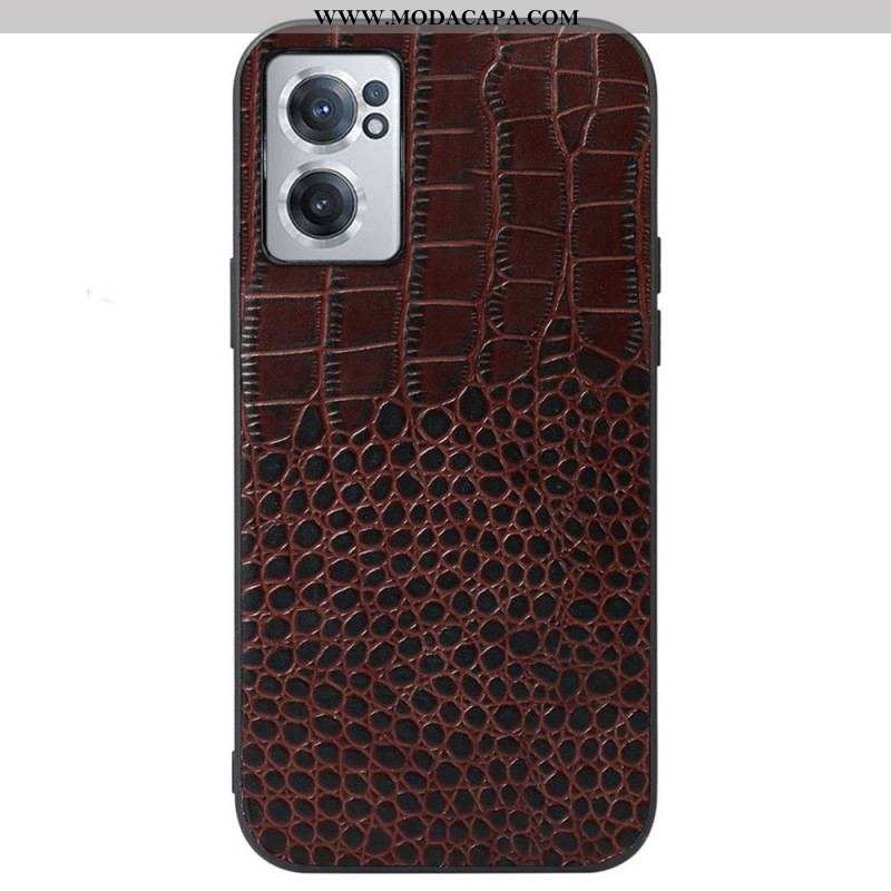 Capa Para OnePlus Nord CE 2 5G Textura De Crocodilo