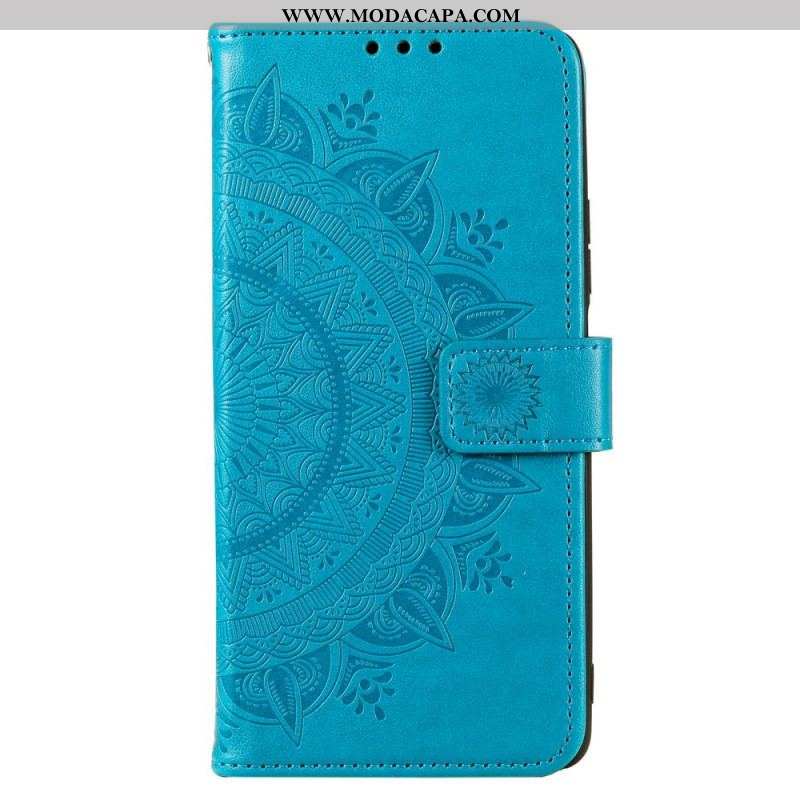 Capa Em Pele Para OnePlus Nord CE 2 5G Mandala Floral